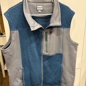 Heybo Men's Zip-Up Sweater in Blue and Gray